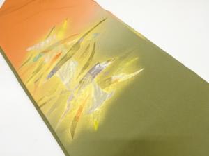 金彩手描き抽象模様名古屋帯